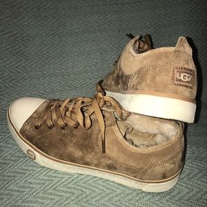 UGG Women’s Suede Sheepskin Lining Sneakers